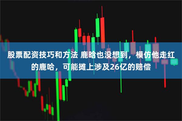 股票配资技巧和方法 鹿晗也没想到，模仿他走红的鹿哈，可能摊上涉及26亿的赔偿